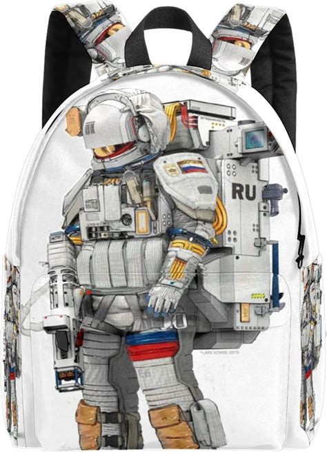 Mochila De Astronauta Armado Con Patrón único Mochila Escolar Ligera