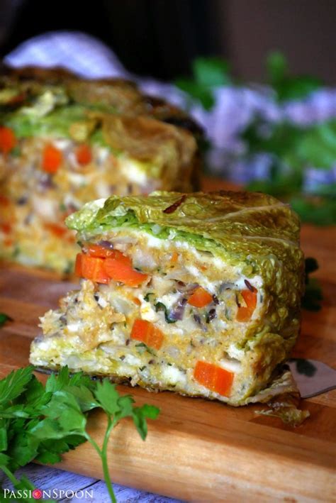 Stuffed Savoy Cabbage Cake Passionspoon