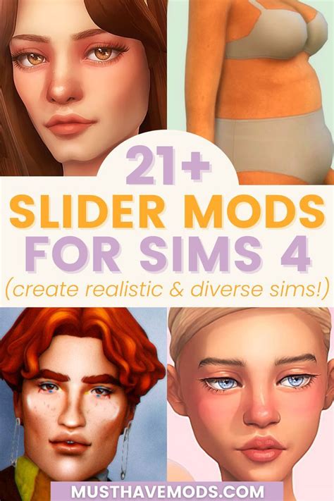 Absolute Best Sims 4 Sliders Mods To Create Realistic And Diverse Sims In Cas Sims 4 Mods