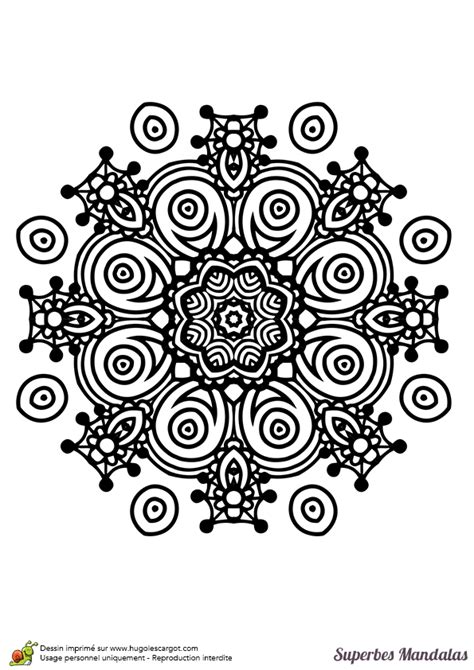 Coloriage Dun Superbe Mandala En Forme Détoile Facile à Colorier