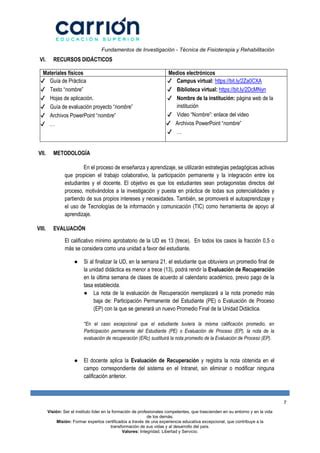 Silabo Fisioterapia Y Rehabilitacion Pdf