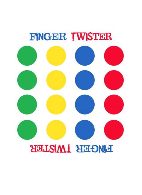 Printable Twister Game Printable Word Searches