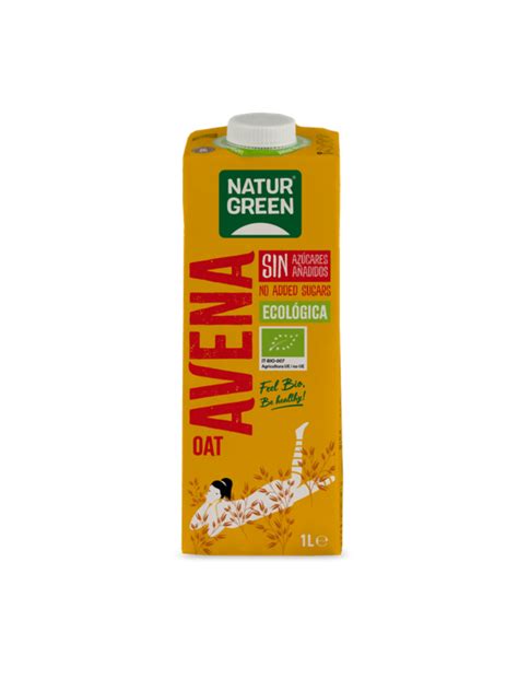 Bebida de avena Bio Natur Green NaturGreen Leche vegetal ecológ