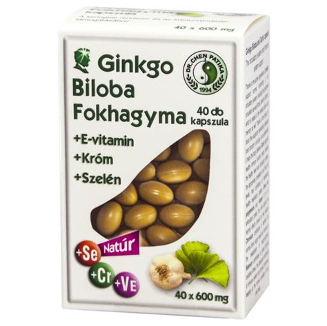 DR CHEN GINKGO BILOBA FOKHAGYMA Kapszula 40 Db PATIKA24 G