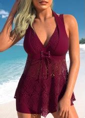 Lace Hot Pink Hanky Hem Swimdress And Shorts Modlily Usd