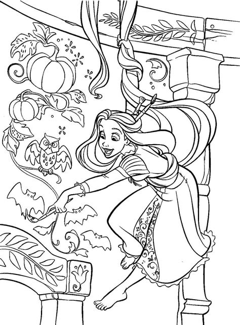 Rapunzel Tower Coloring Page