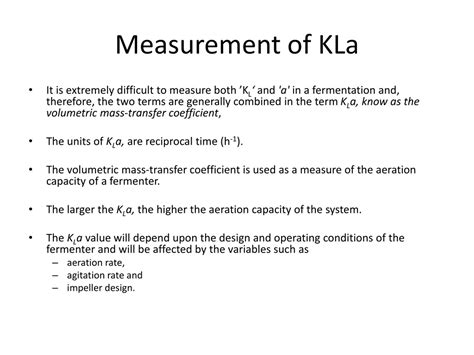 PPT - calculation of KLa values PowerPoint Presentation, free download