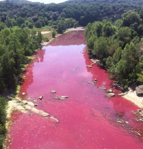 A River In France Turned Completely Red Wordlesstech