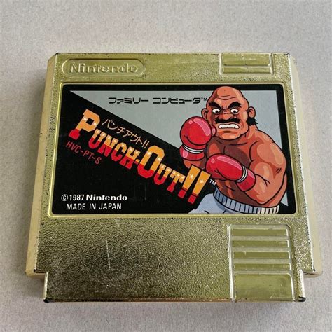 Famicom Punch Out Gold Cartridge Only Nintendo From Japan Used Ebay