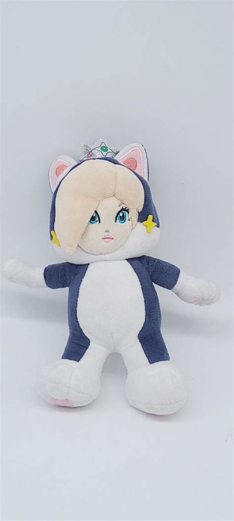 Rare Super Mario 3d World Rosalina Cat Sanei 2013 Plush 9” Toy Doll Japan