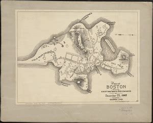 Plan Of Boston Showing Existing Ways And Owners On December