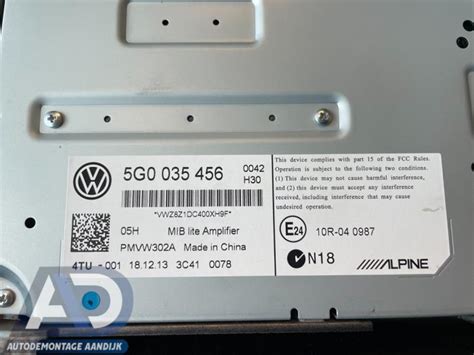 Radio Amplifier Volkswagen Golf Sportsvan Tdi V G