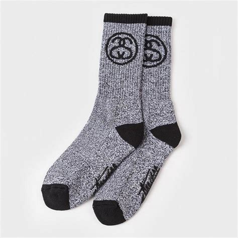 Stussy Ss Link Socks Black White