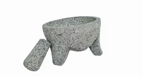 Molcajete Con Patas Piedra Volcanica Incluye Tejolote En Venta En