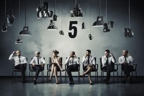 Premium Photo Business People Waiting For Job Interview In Office