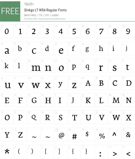 Ginkgo Lt W04 Regular 110 Fonts Free Download Onlinewebfontscom