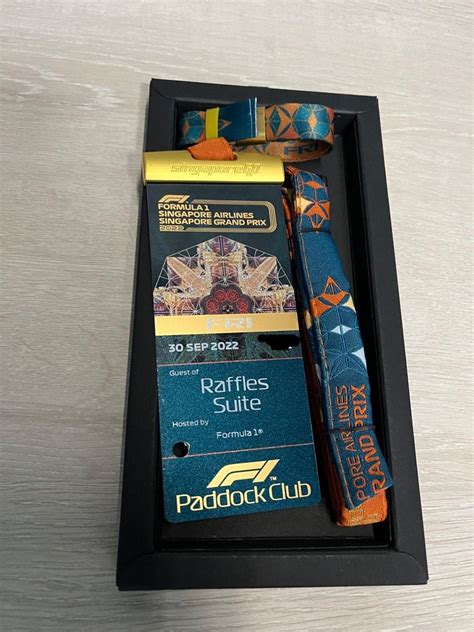 F1 2022 Ticket With Lanyard For Paddock Club Used With Box Pass