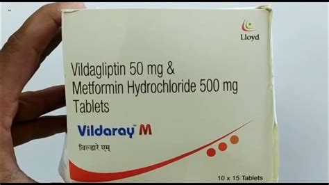 Vildaray M Tablet Vildagliptin 50 Mg And Metformin Hydrochloride 500 Mg Tablets Vildaray M