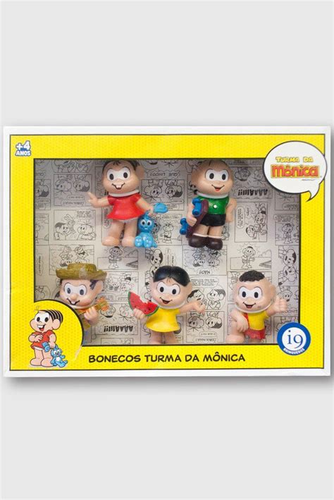 Kit Bonecos Turma Da M Nica M Nica Cebolinha Chico Bento Magali E