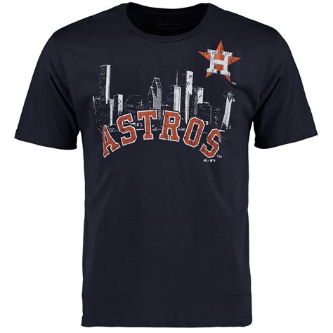 Mens Houston Astros Majestic Threads Navy City Skyline Softhand Tri