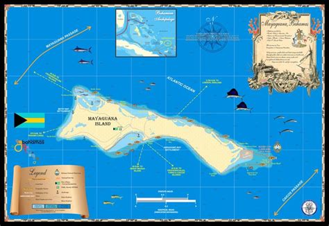 Mayaguana Map Island Map Store