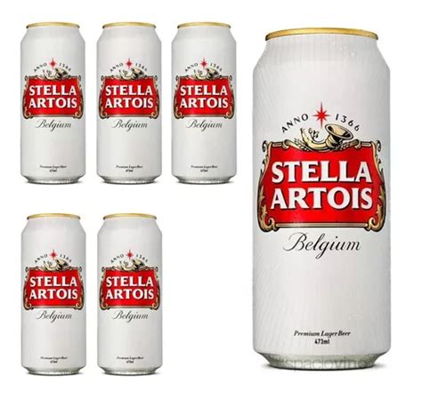 Cerveza Stella Artois Lata 473cc Six Pack 6 Latas