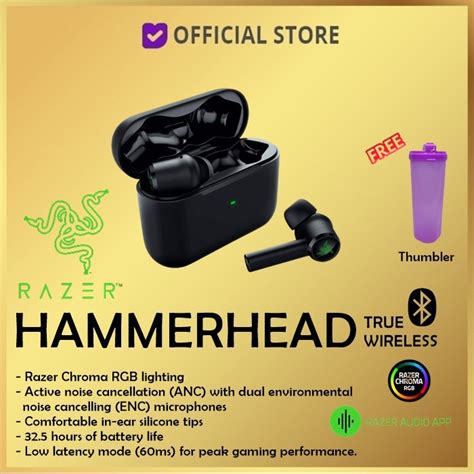 Jual Razer Hammerhead True Wireless Wireless Low Latency