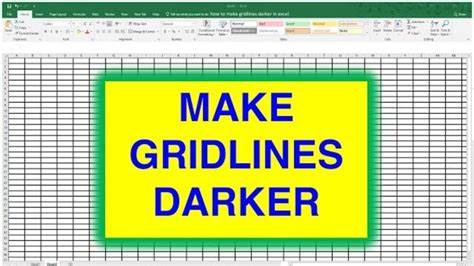 How To Make Grid Lines Visible In Excel When Printing At Jordan Garcia Blog