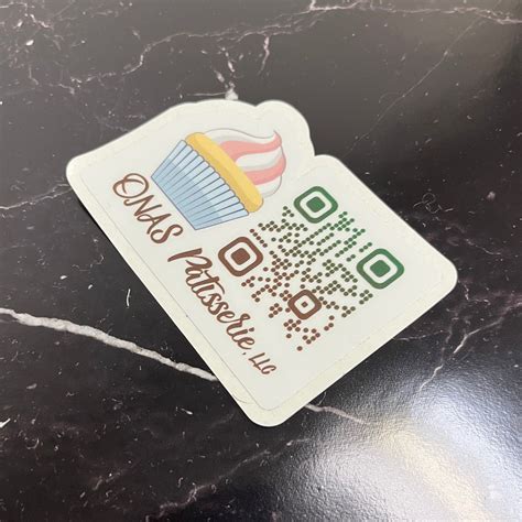 Custom Waterproof And Permanent Qr Code Stickers Add Your Etsy