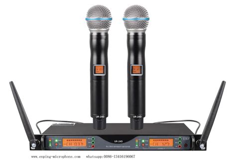 Ur 24d High Quality True Diversity Uhf Wireless Microphone System With