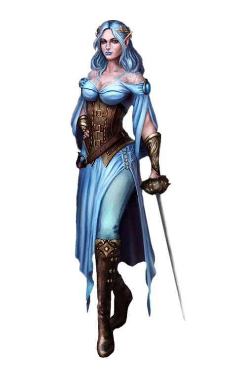 Female Elf Swashbuckler Pathfinder Pfrpg Dnd Dandd 35 5e 5th Ed D20