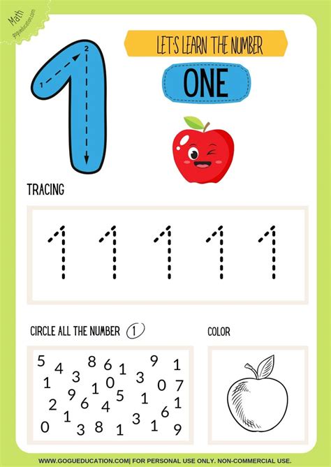 number  worksheets  toddlers