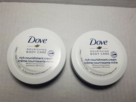 Dove Intensive Cream Nourishing Care 253 Fl Oz Flat Jar New Sealed Lot