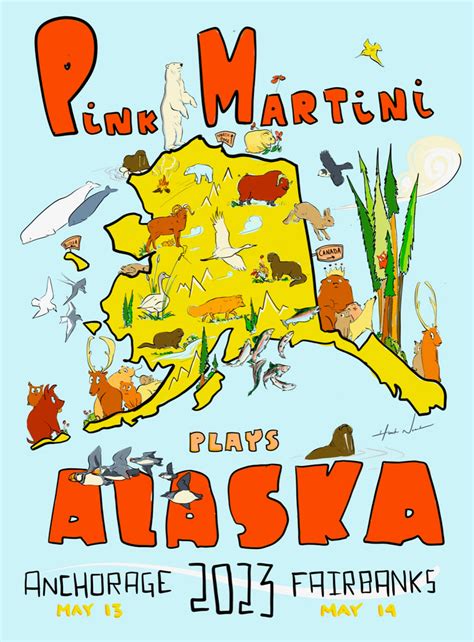 Alaska 2023 | Tour Poster | Pink Martini & Heinz Records