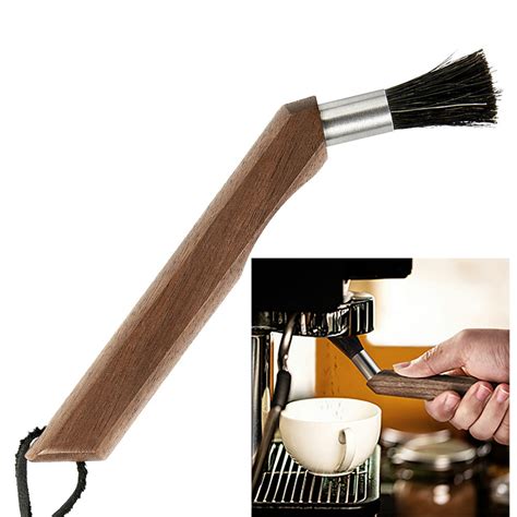 Coffee Grinder Cleaning Brush With Natural Bristles Lanyard Coffee