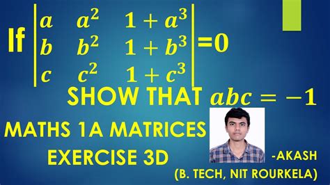 Maths 1A Matrices Exercise 3d Section 2 Question 4 Solution In Telugu