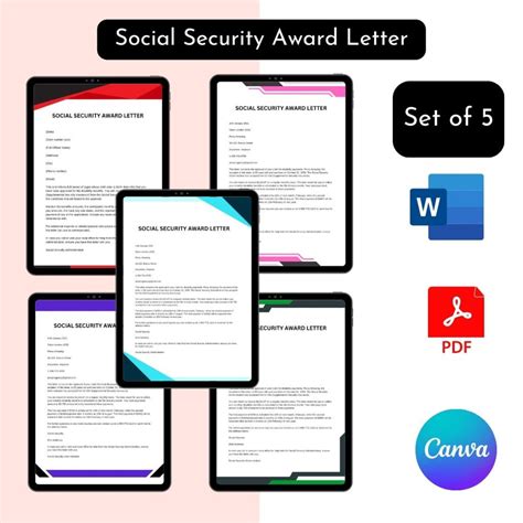 Social Security Award Letter Sample With Examples Word