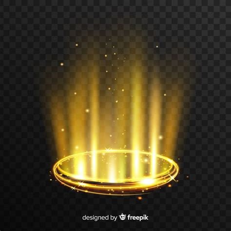 golden light portal effect  transparent background shokoladnaya