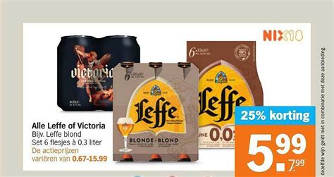 Alle Leffe Of Victoria Korting Aanbieding Bij Albert Heijn