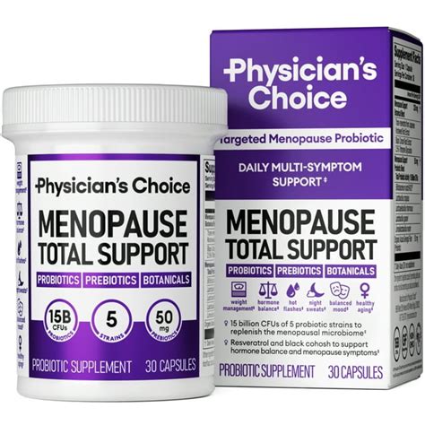 Physician S Choice Menopause Total Support Targeted Menopause Probiotic Multi Symptom