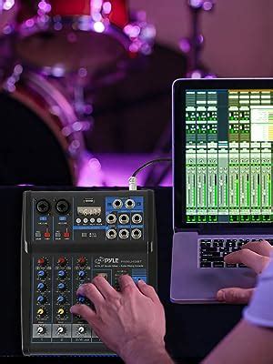 Pyle Professional Audio Mixer Sound Board Console System Interface 4