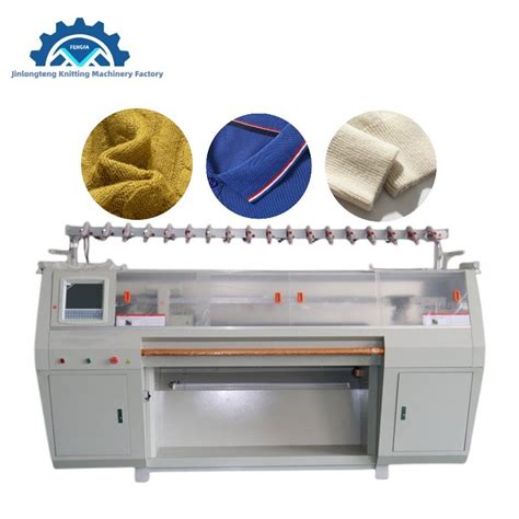 Hi Tech Double System Automatic Flat Knitting Machine Jacquard And