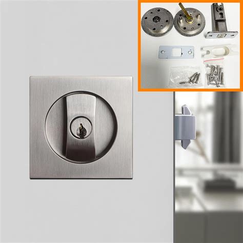 Snapklik.com : Pocket Door Lock, Pocket Door Hardware Square