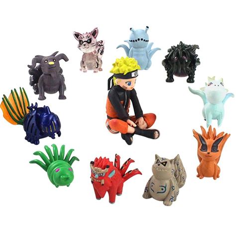 7 42US 20 OFF 4 8cm 11pcs Lot Naruto Uzumaki Tailed Beasts Shukaku