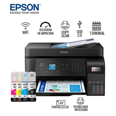 Ripley Impresora Multifuncional Epson Ecotank L Fax Usb Lan Wifi