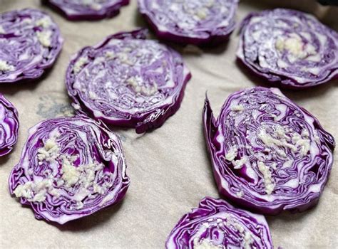 Rotkohl Steaks Aus Dem Ofen