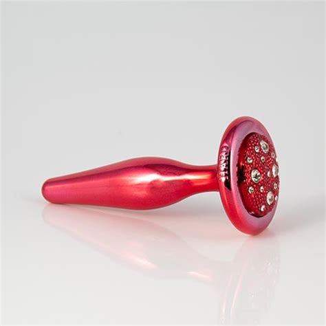 Plug Anal Para Iniciantes em Metal Vermelho Sex Saúde Shop