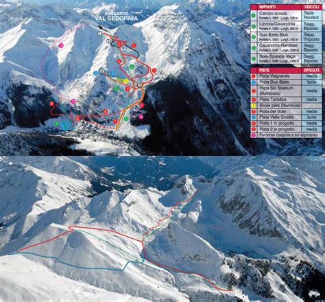 Mappa Delle Piste Da Sci A Lizzola