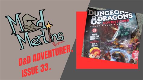 Dungeons Dragons Adventurer Issue A Mad Merlins Review Youtube