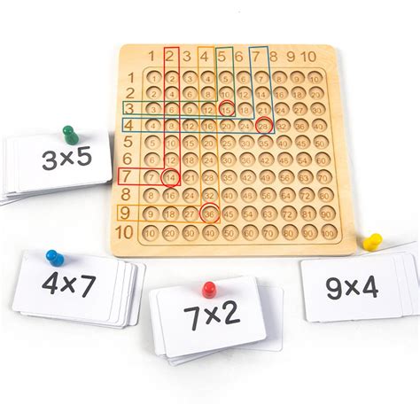 Wooden Montessori Multiplication Board Game Us America